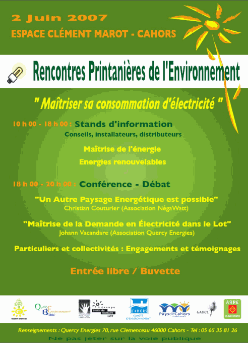 rencontres printanires de l'environnement