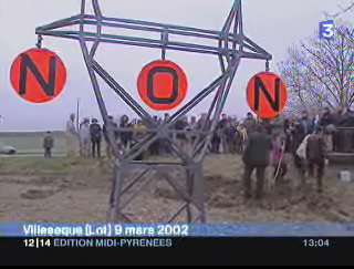 manifestation à villesèque en 2002