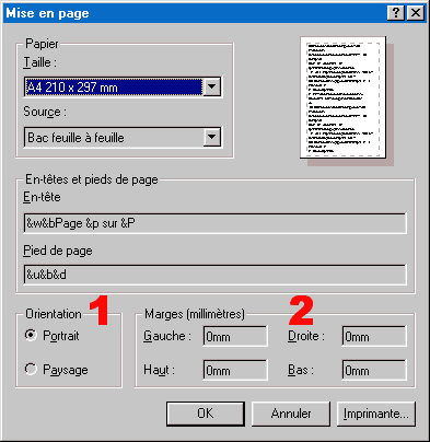 Mise en page...